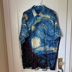 Starry Night Print Shirt